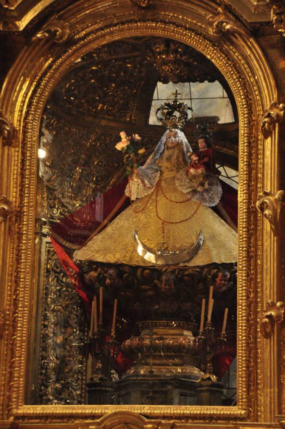 Altar em ouro na Capilla del Rosário. Puebla, México